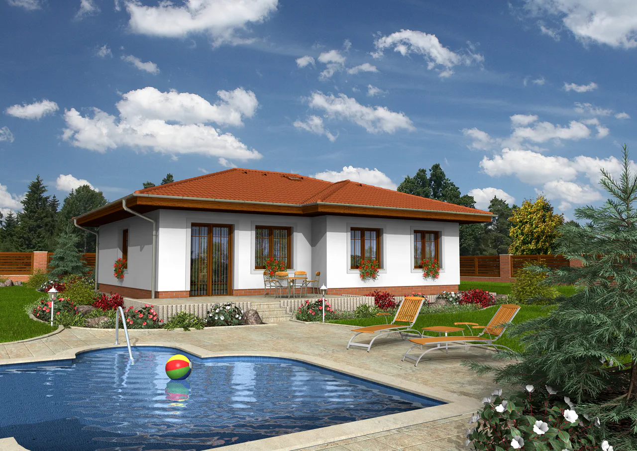 Dřevostavba Bungalow 94 1 Dřevostavba Bungalow 94