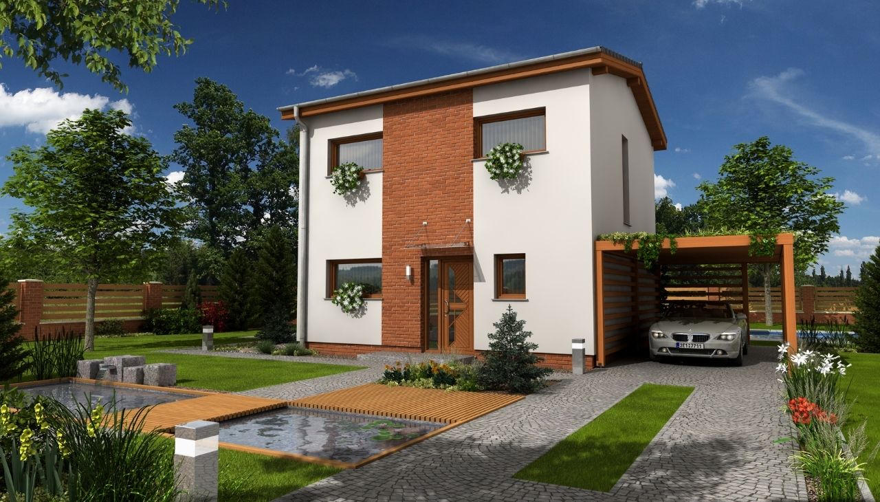 neat houses skelet B Dřevostavba Skelet B